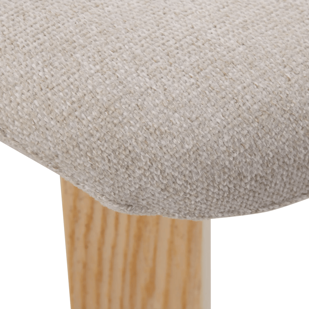 Fabric and Wood Dining Chair