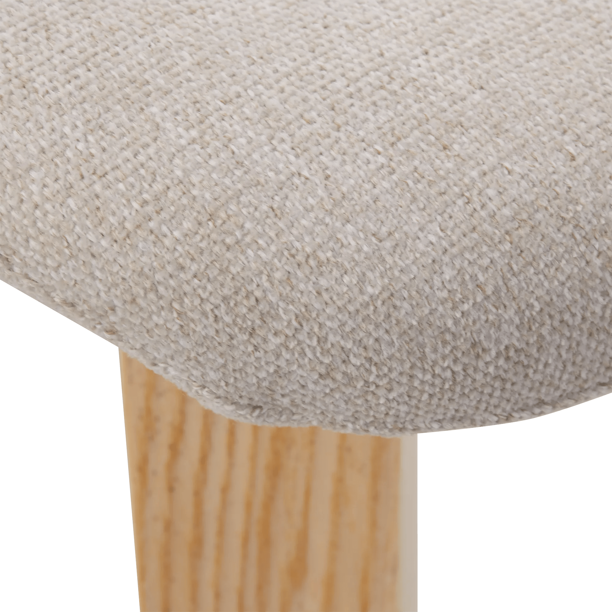 Fabric and Wood Dining Chair