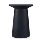 Black Cement Hourglass Side Table