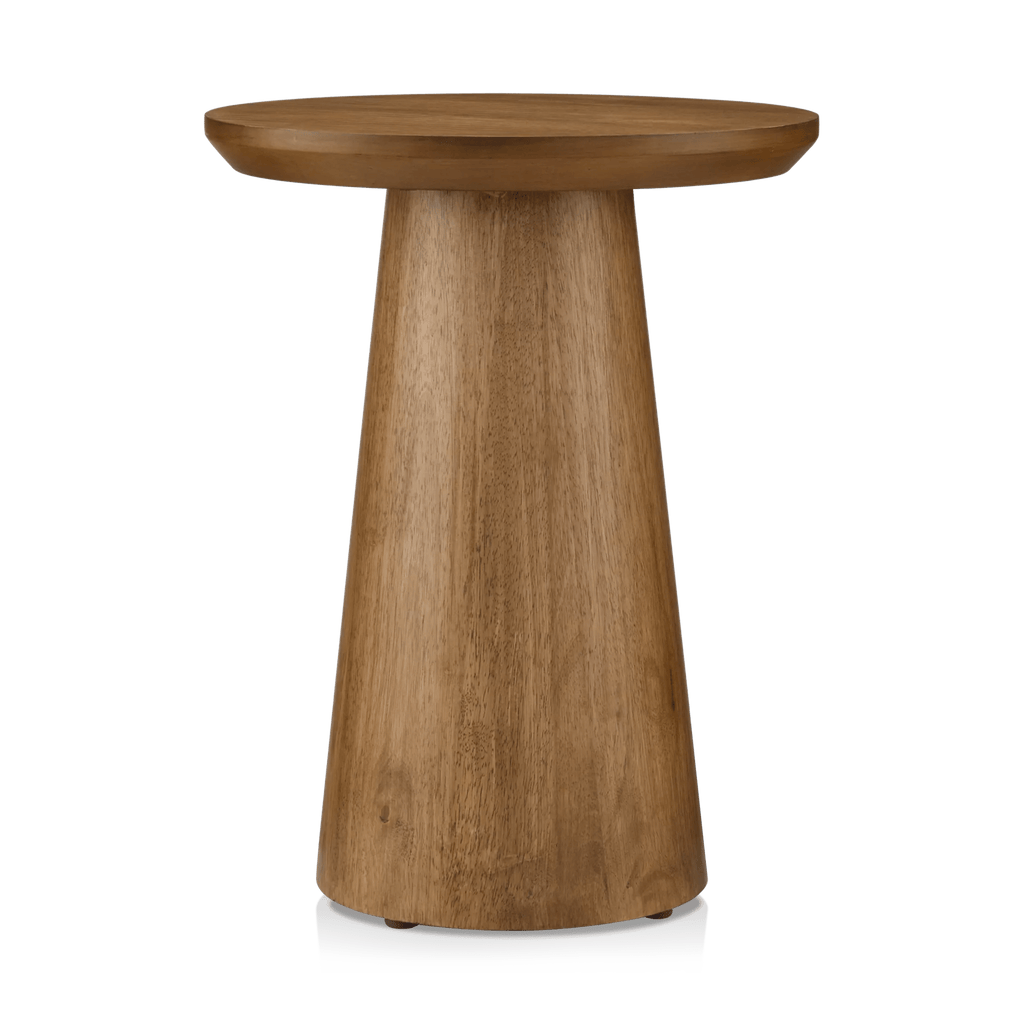 Mango Wood Hourglass Side Table