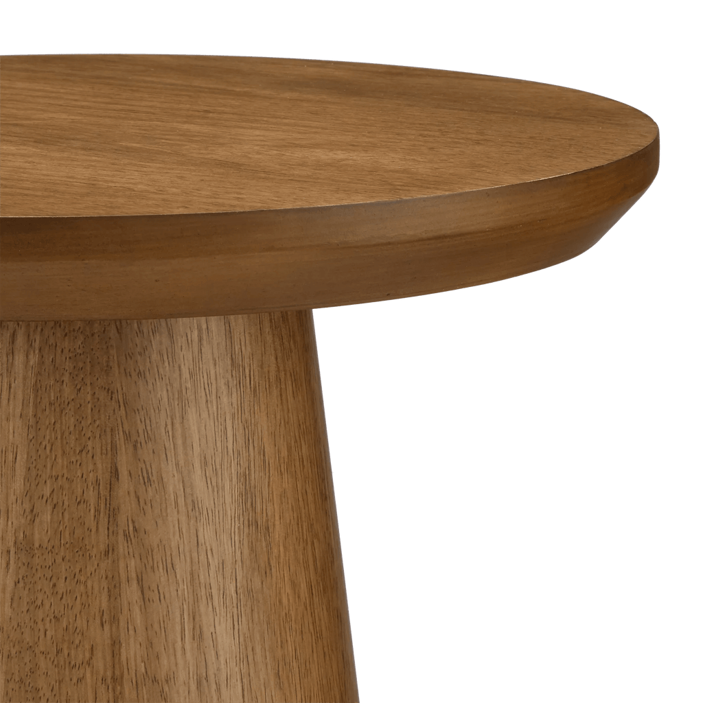 Mango Wood Hourglass Side Table