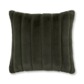 Green Cougar Faux Fur Throw Pillow