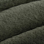 Green Cougar Faux Fur Throw Pillow