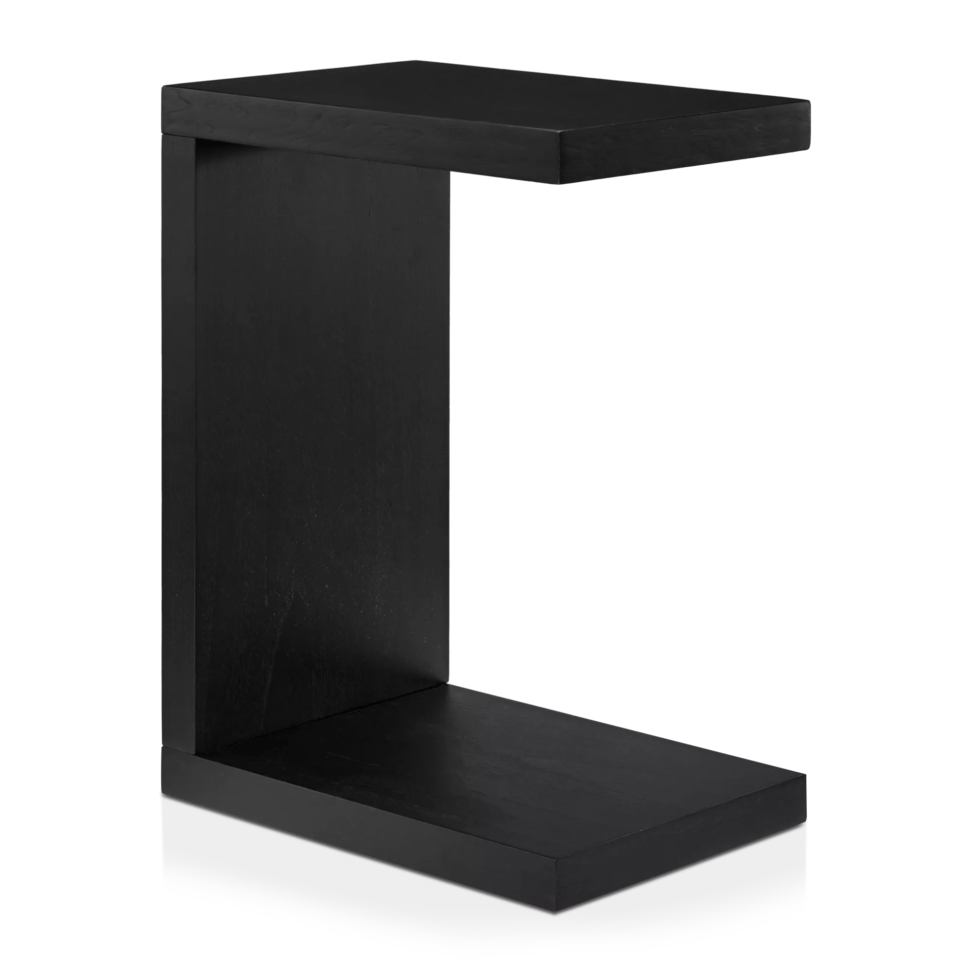 Black Wood Side Table