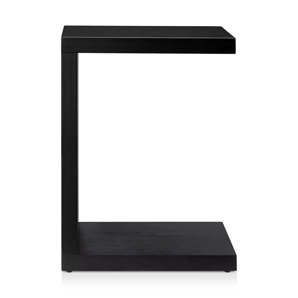 Black Wood Side Table