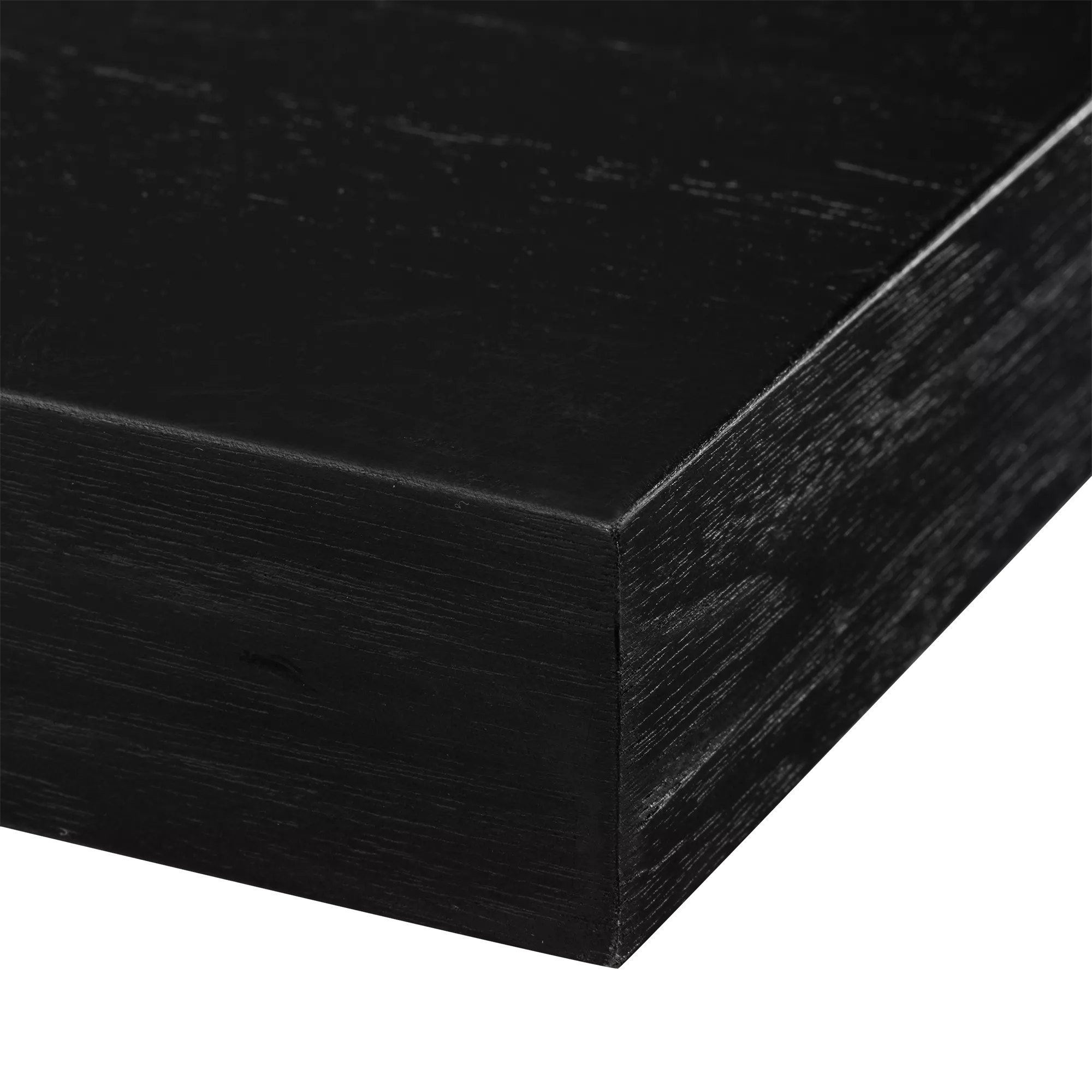 Black Wood Side Table