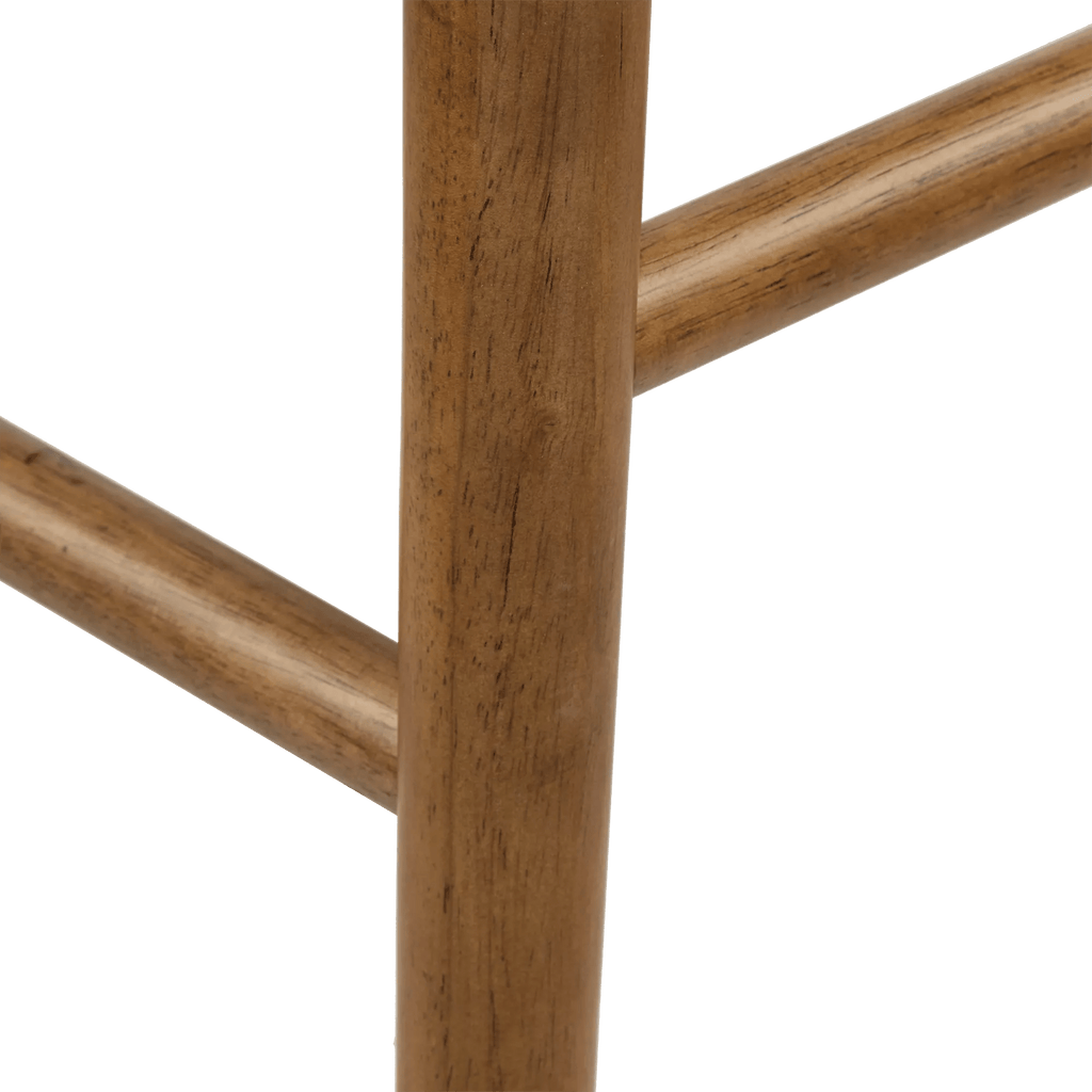 Fabric and Wood Counter Stool