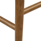 Fabric and Wood Counter Stool