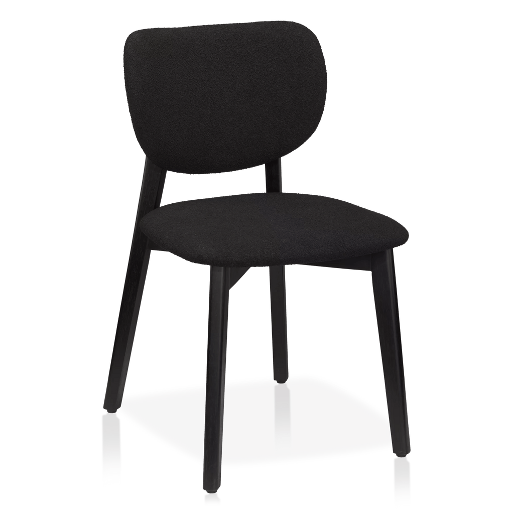 Fabric and Wood Dining Chair