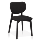 Fabric and Wood Dining Chair