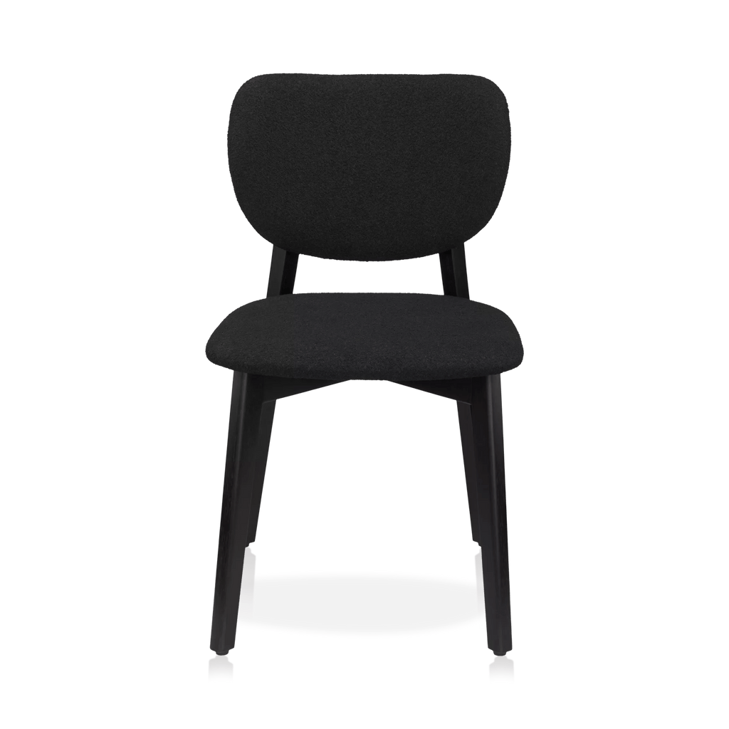 Fabric and Wood Dining Chair