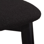 Fabric and Wood Dining Chair