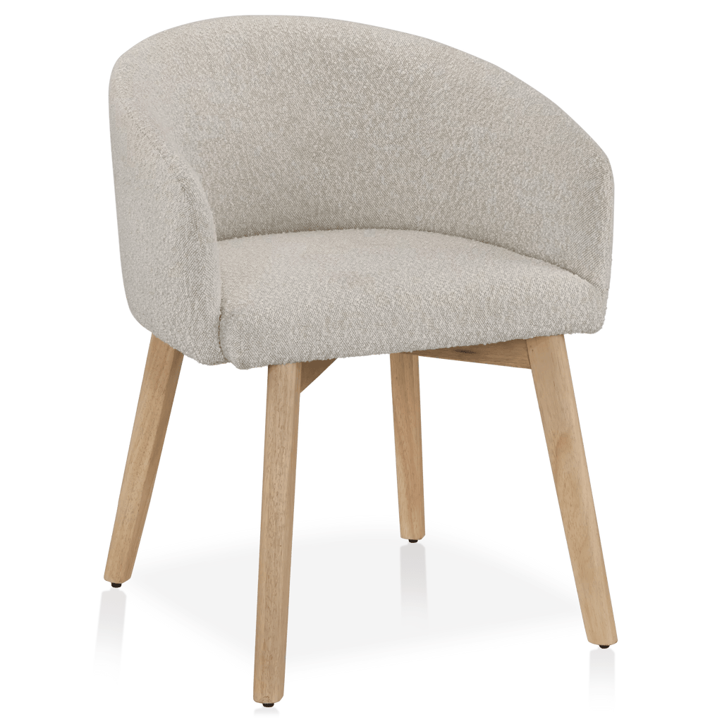 Fabric and Wood Dining Chair