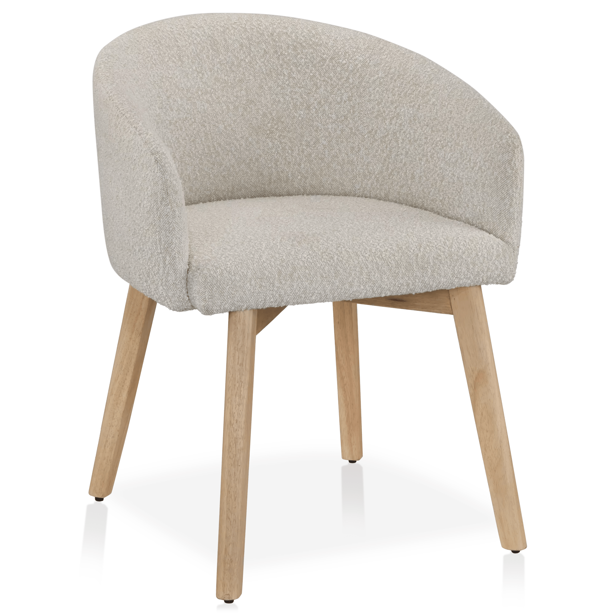 Fabric and Wood Dining Chair