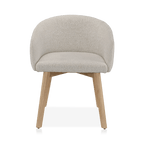 Fabric and Wood Dining Chair