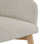 Fabric and Wood Dining Chair