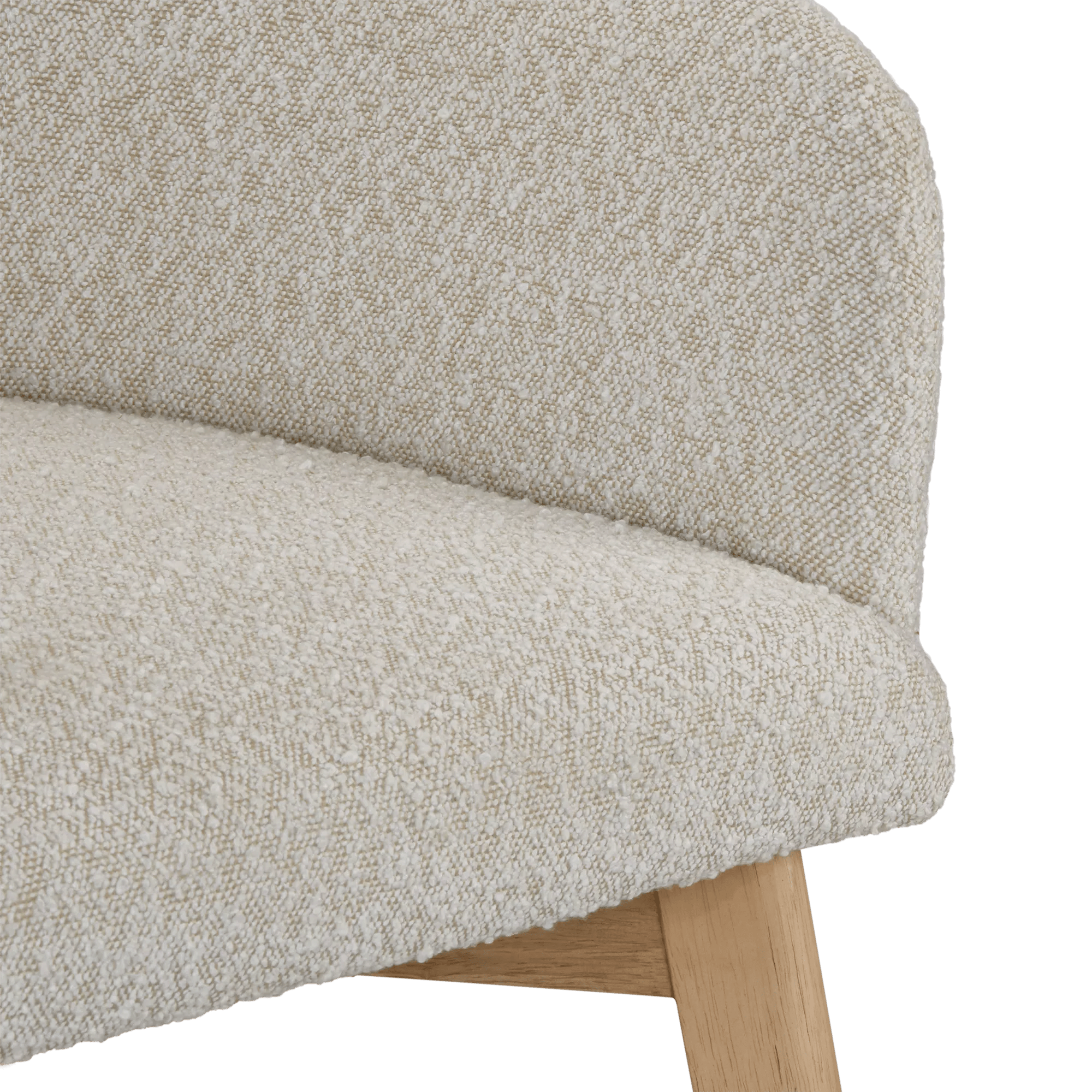 Fabric and Wood Dining Chair