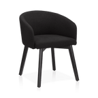 Fabric and Wood Dining Chair