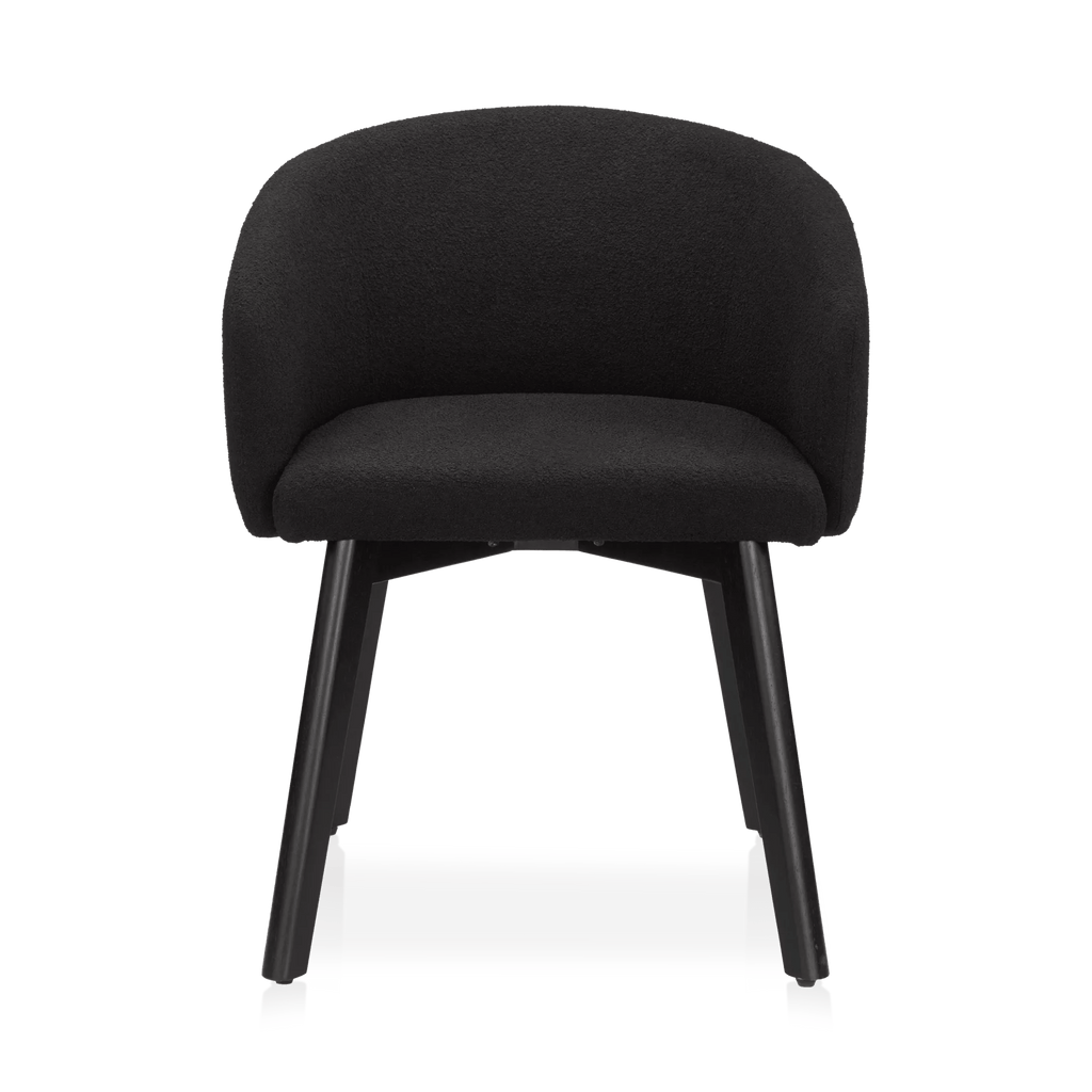 Fabric and Wood Dining Chair