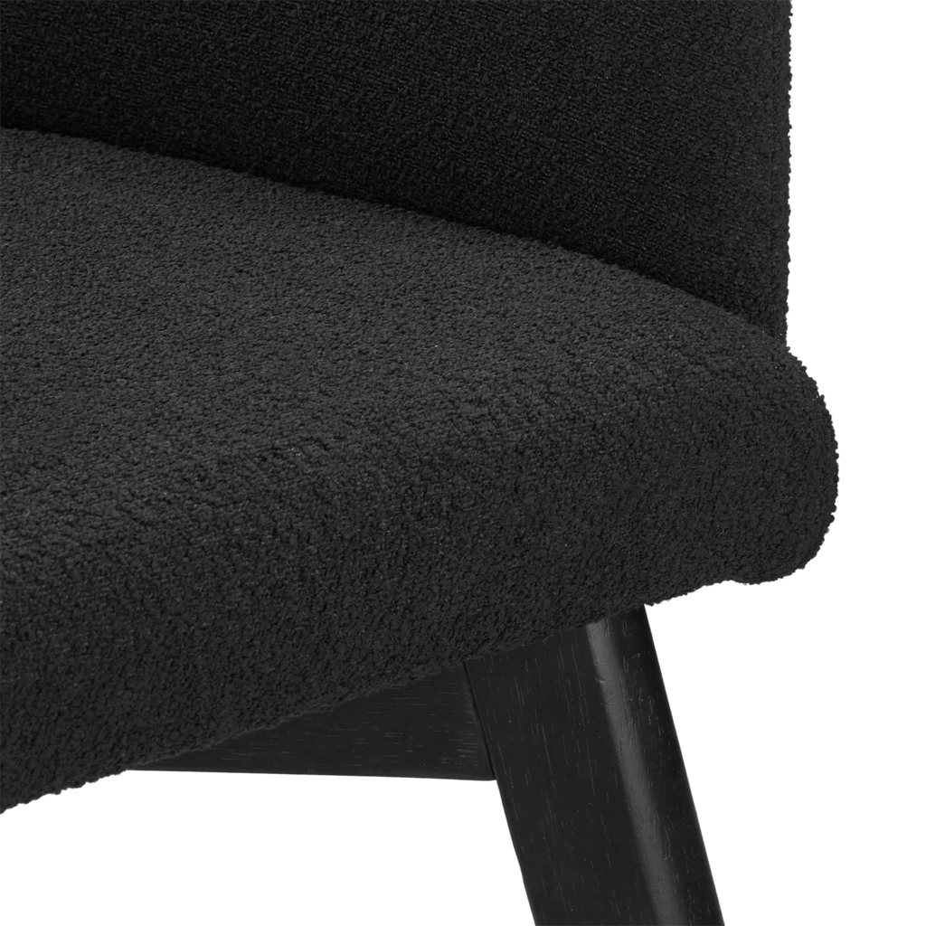 Fabric and Wood Dining Chair