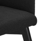 Fabric and Wood Dining Chair