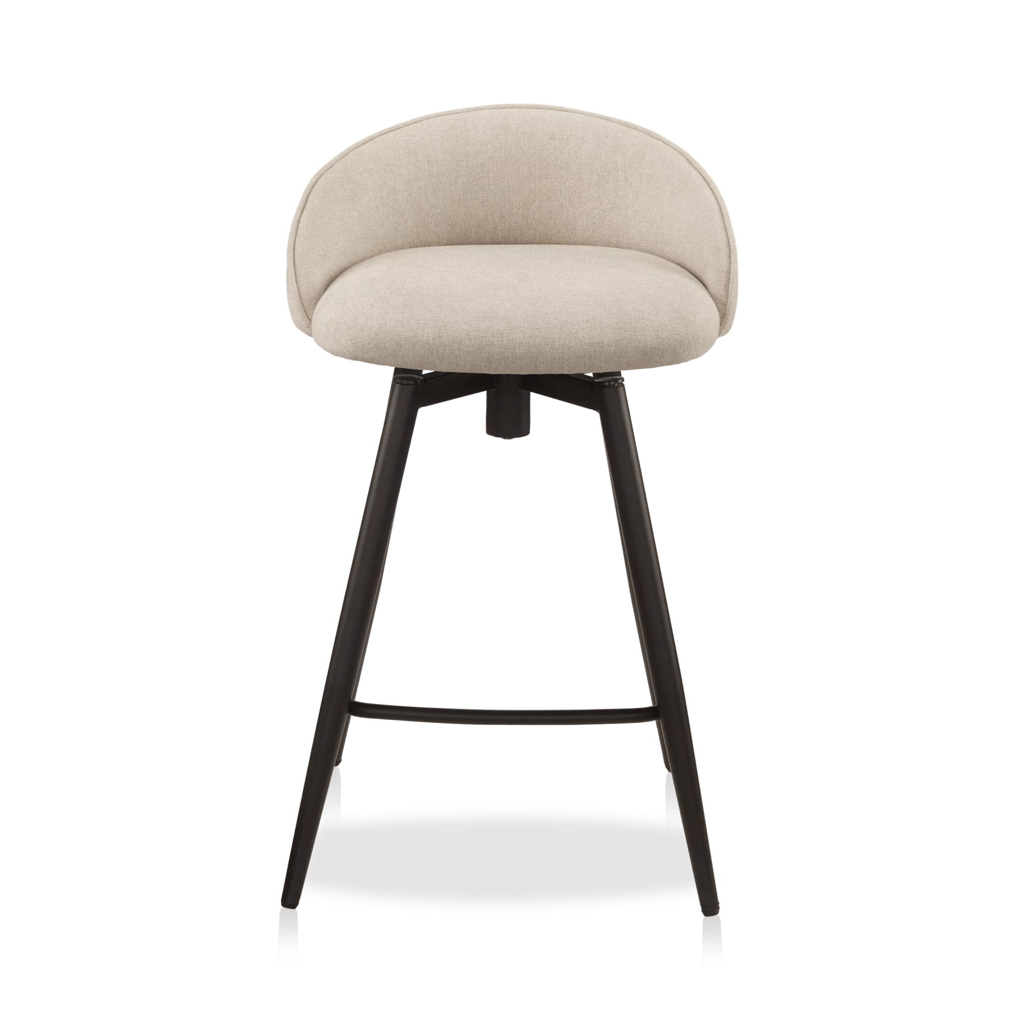 Fabric and Metal Bar Stool