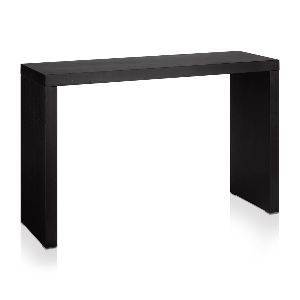 Black Wood Veneer Console Table