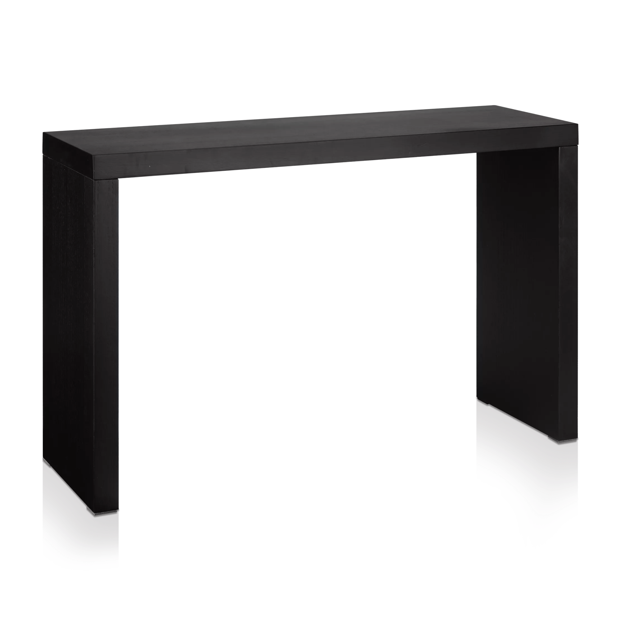 Black Wood Veneer Console Table