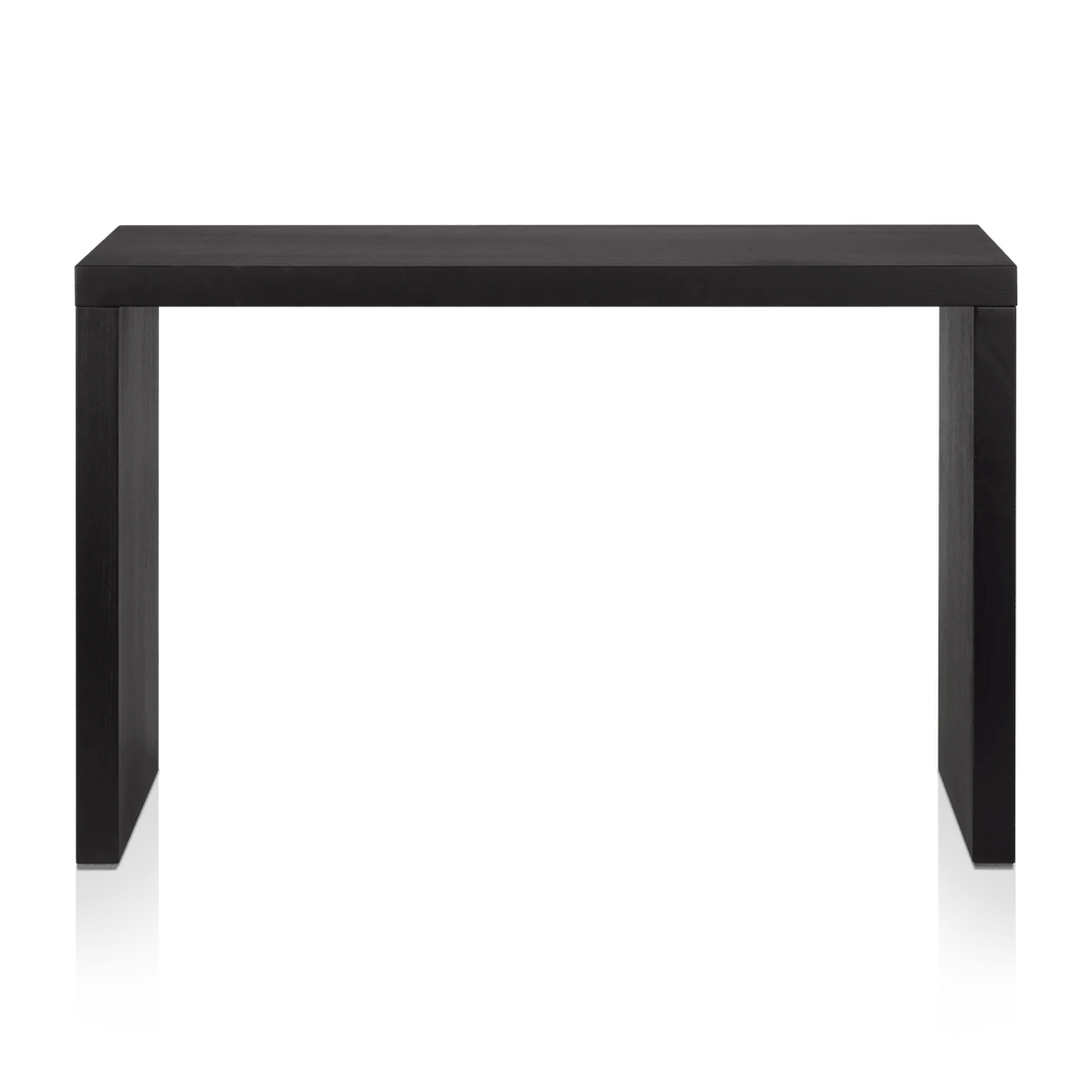 Black Wood Veneer Console Table