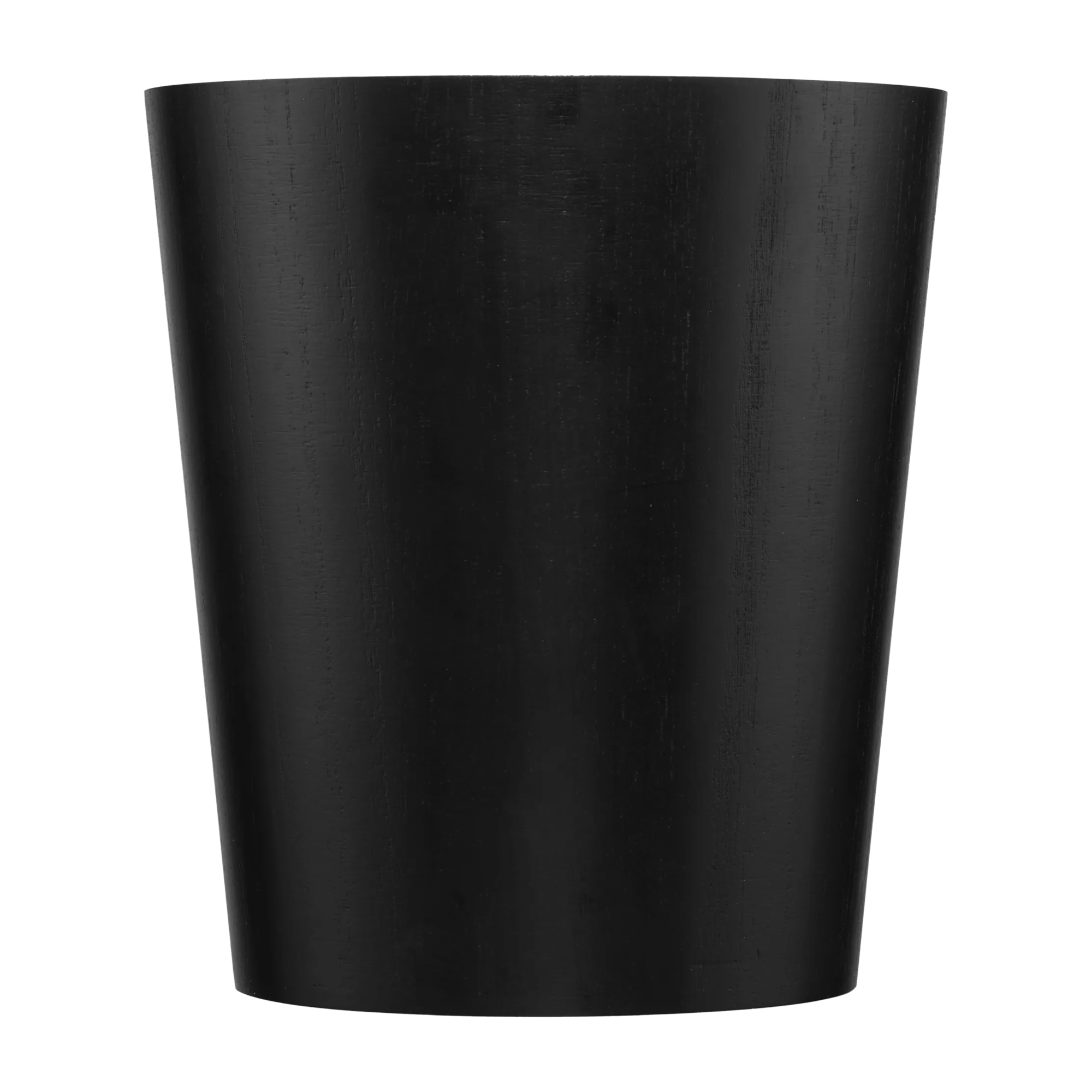 Black Wood Waste Bin