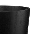 Black Wood Waste Bin