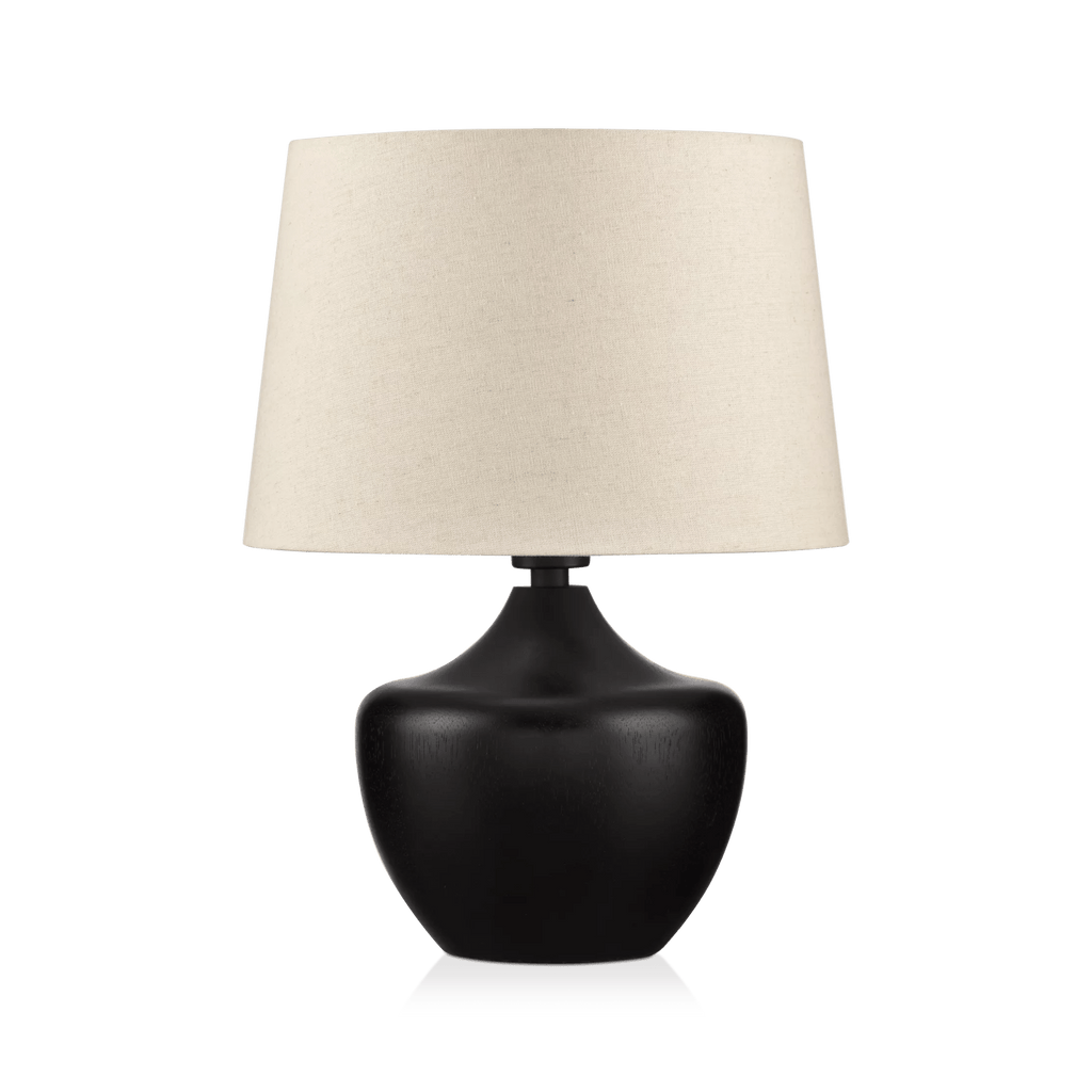 Black Wood Table Lamp
