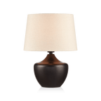 Black Wood Table Lamp
