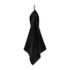 Black Set of 6 Large Washcloths