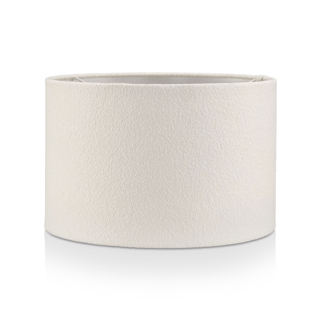White Boucle Lamp Shade