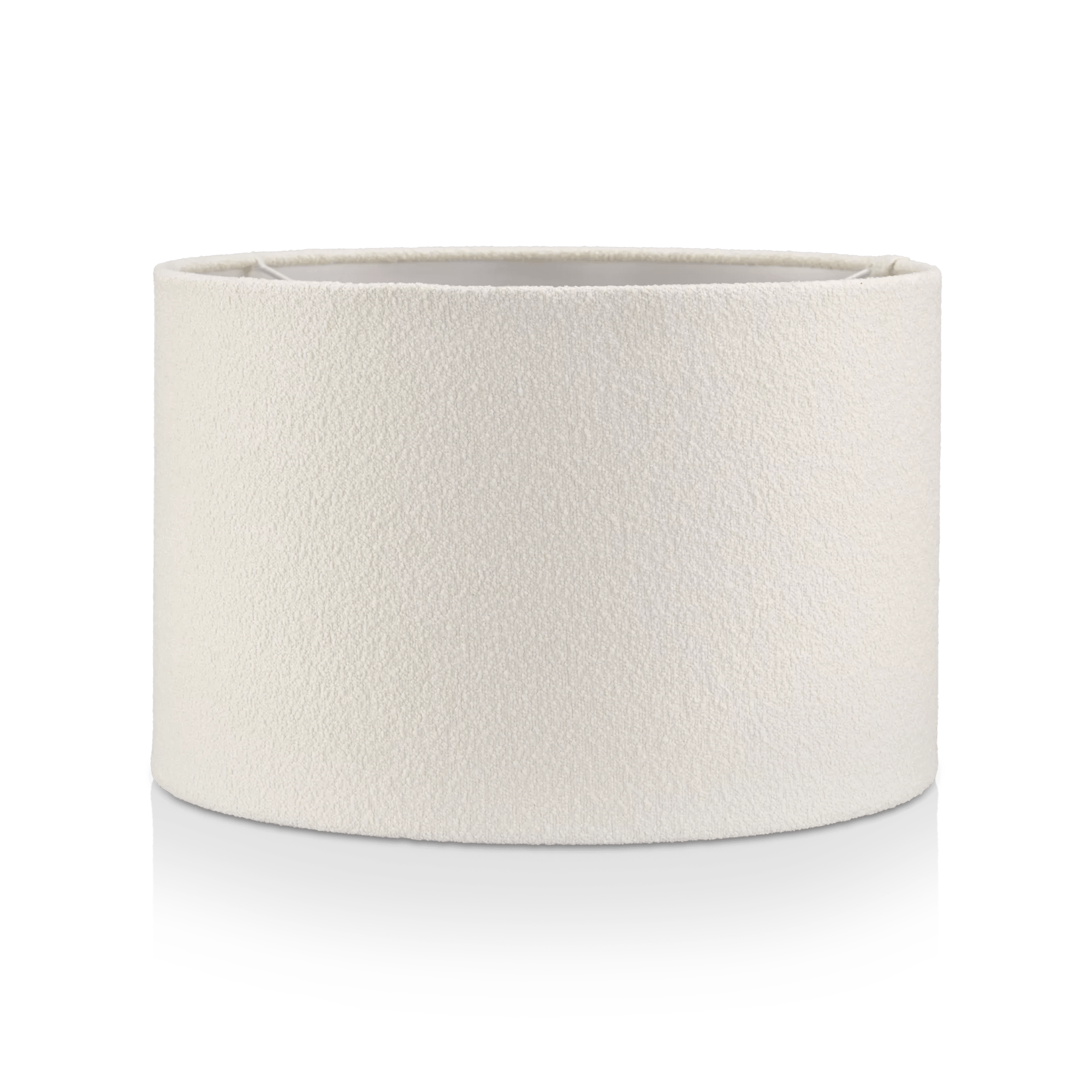 White Boucle Lamp Shade