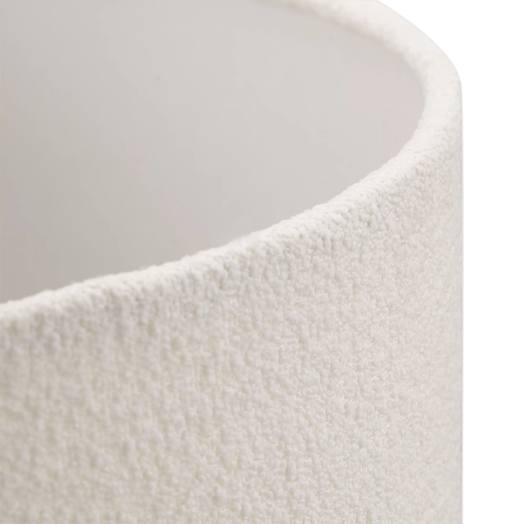 White Boucle Lamp Shade