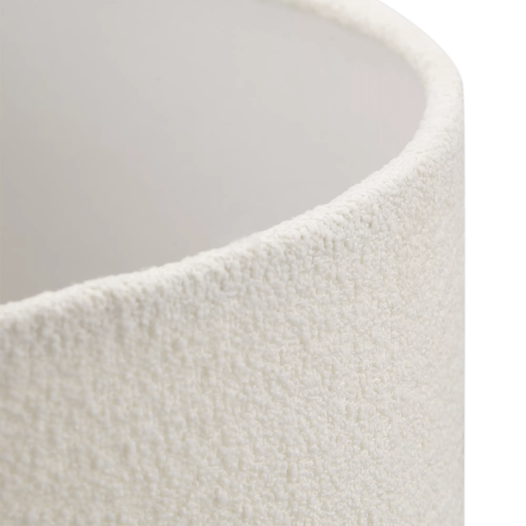 White Boucle Lamp Shade