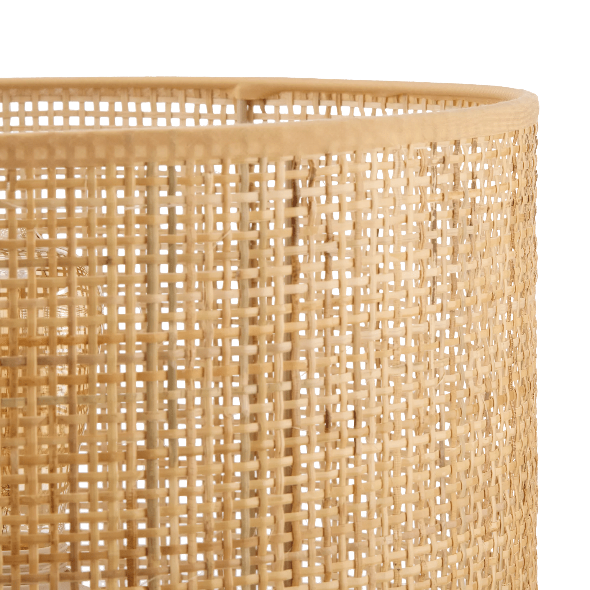 Ceramic and Rattan Table Lamp