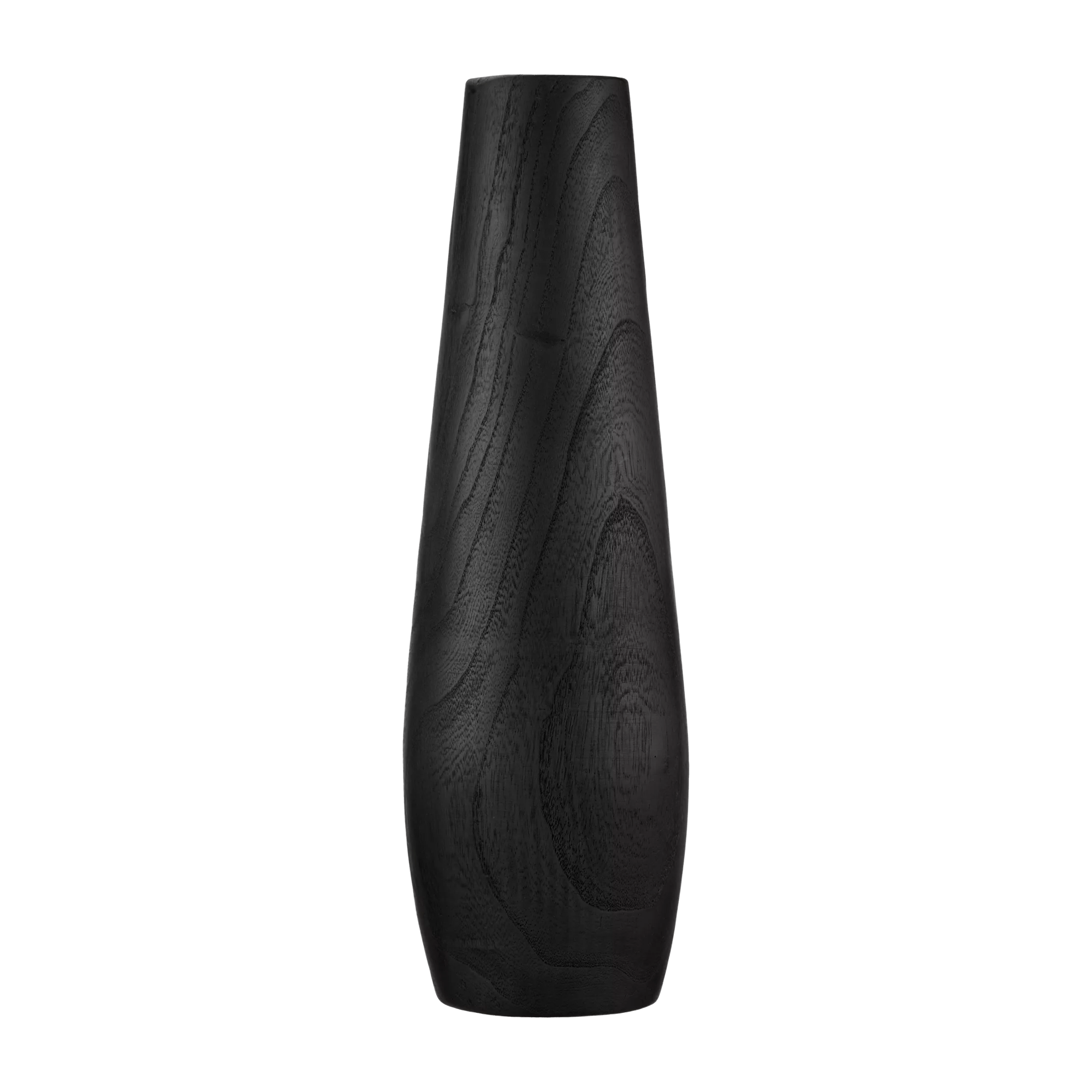 Black Wood Floor Vase