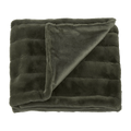 Green Cougar Faux Fur Throw