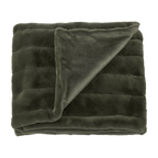 Green Cougar Faux Fur Throw