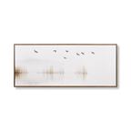 Flock of Birds Framed Canvas