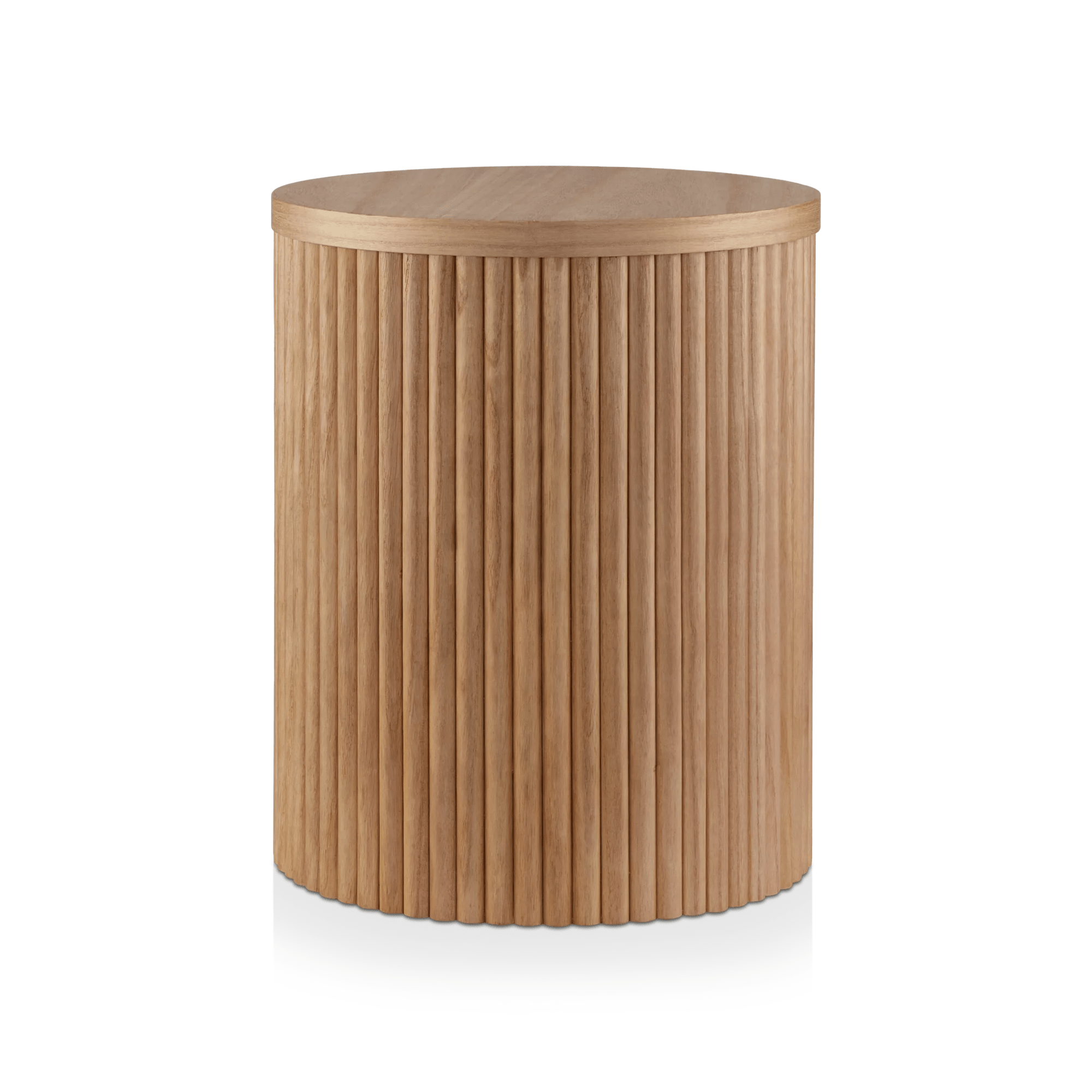 Natural Wood Side Table