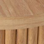 Natural Wood Side Table