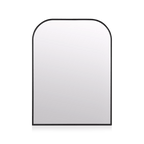 Black Frame Modern Mantle Mirror