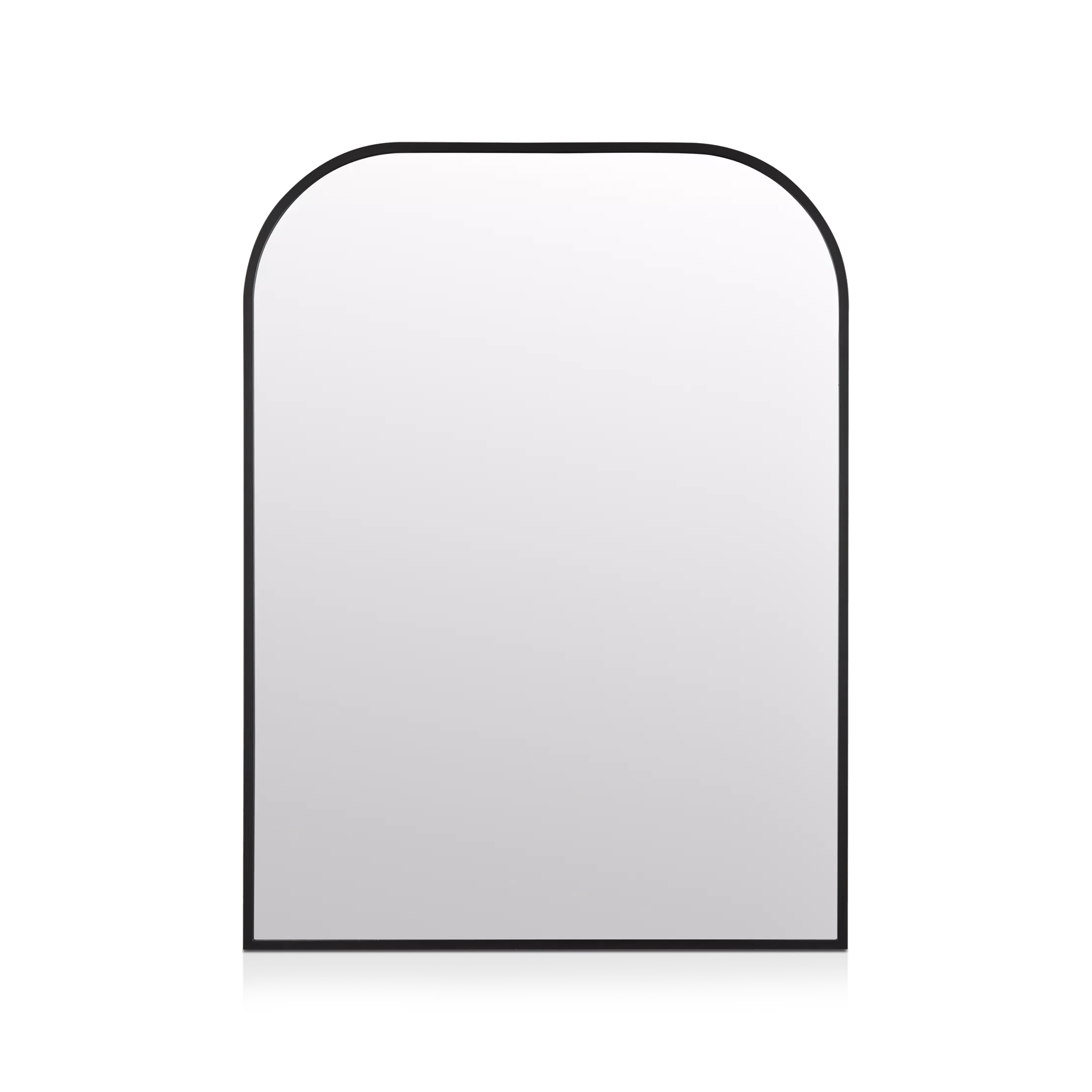 Black Frame Modern Mantle Mirror