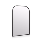 Black Frame Modern Mantle Mirror