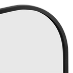 Black Frame Modern Mantle Mirror