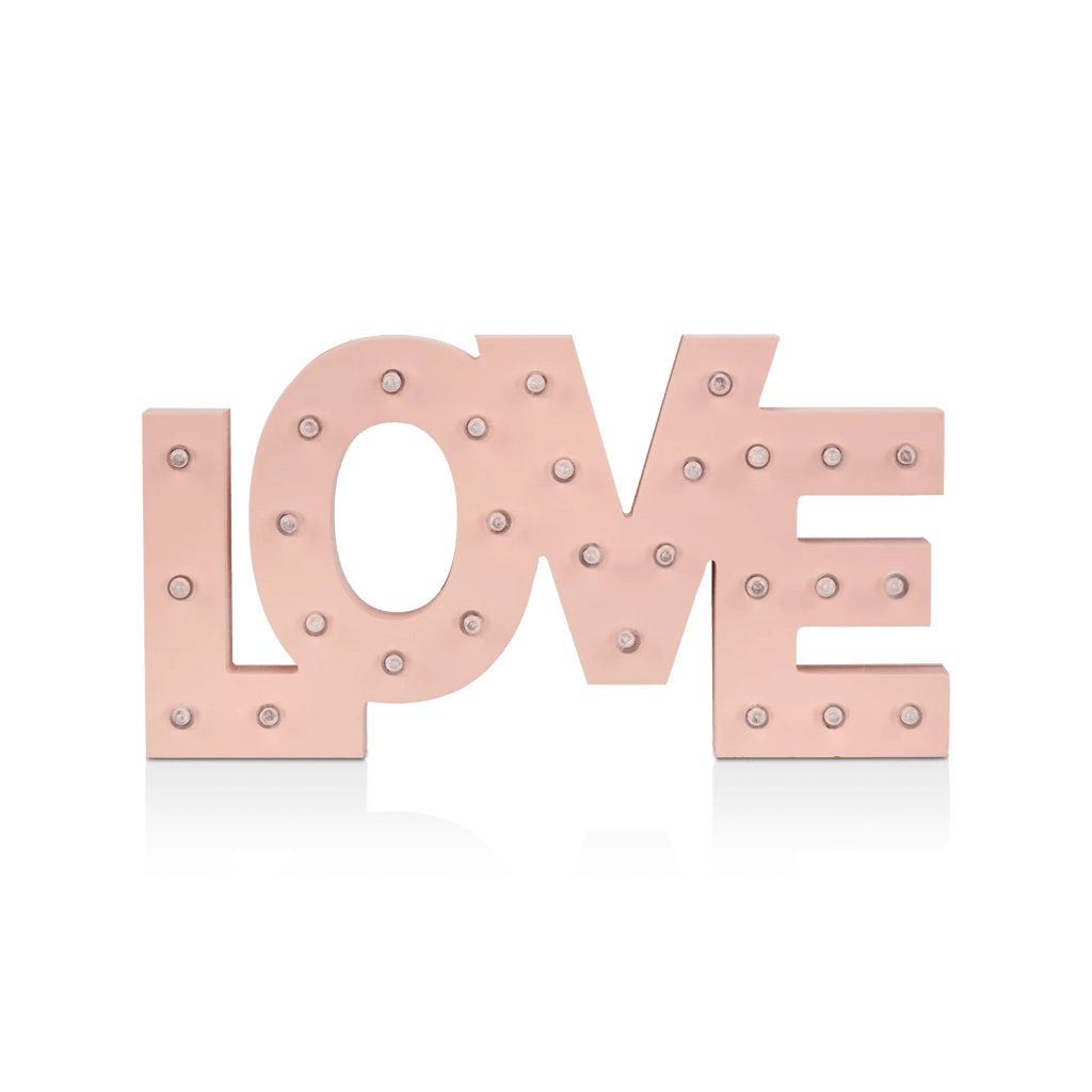 Love Letter Sign with LED Lights